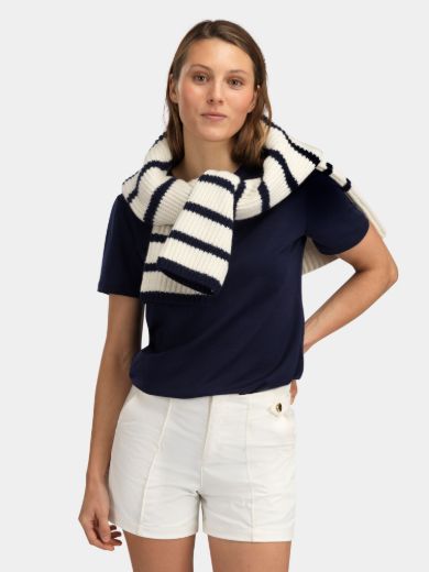 Bilde av WoolLand Tuva t-shirt woman  Blue ink